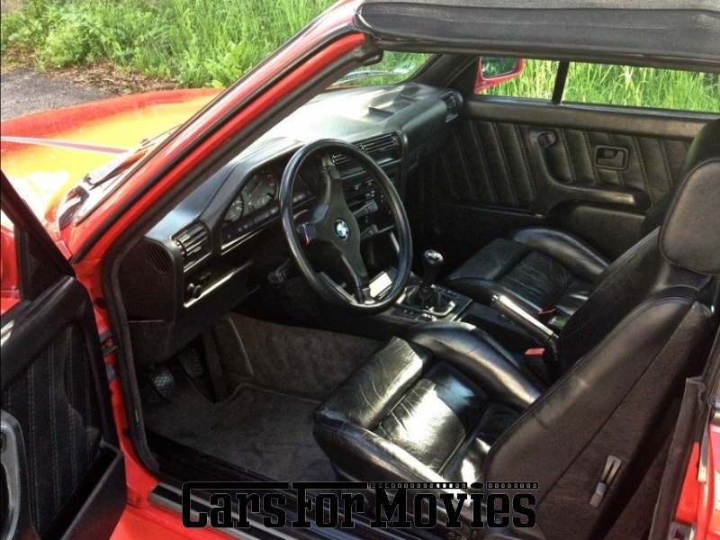 CarsForMovies | BMW E30 M3 1989 Deutschland Rot Schwarz Zivilfahrzeug Cabrio Bayern 2132 Oldtimer